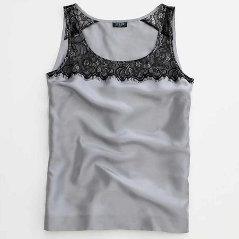 J. Crew Lisette Lace Shell